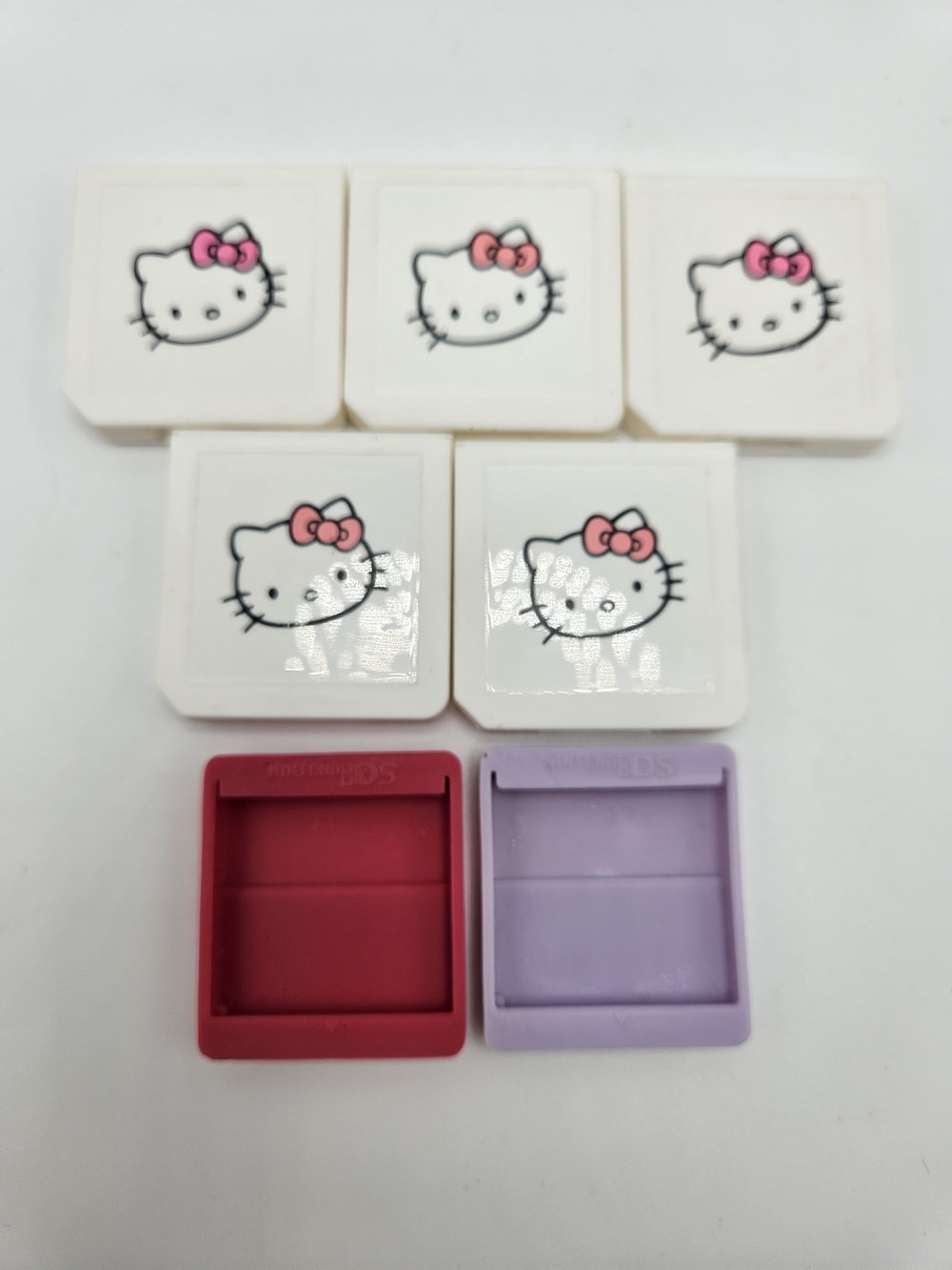 Hello Kitty Game Card Holder Case Lot 7 3DS or DS Cartridges Sanrio Nintendo